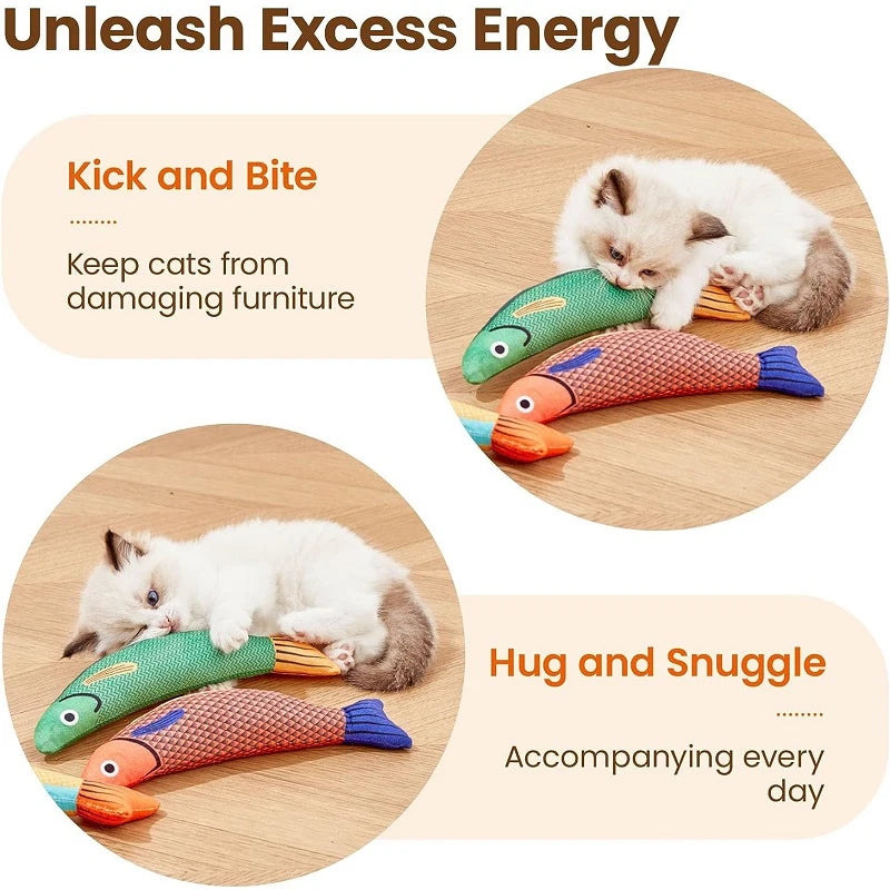 Fish-Shaped Cat Toy