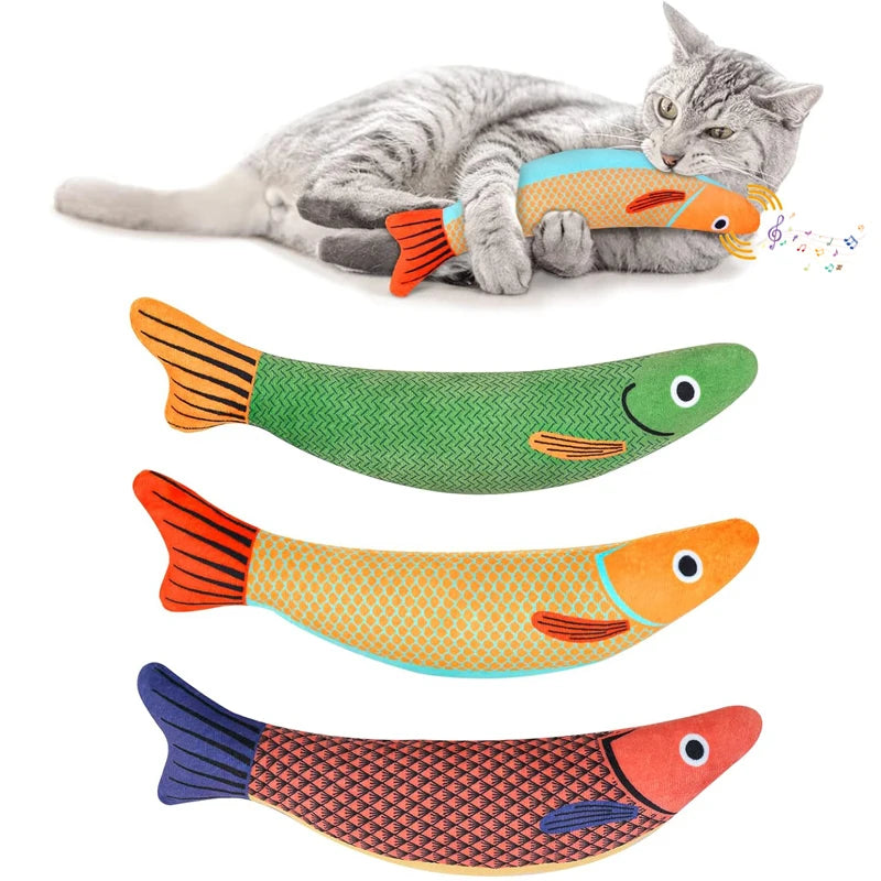 Fish-Shaped Cat Toy