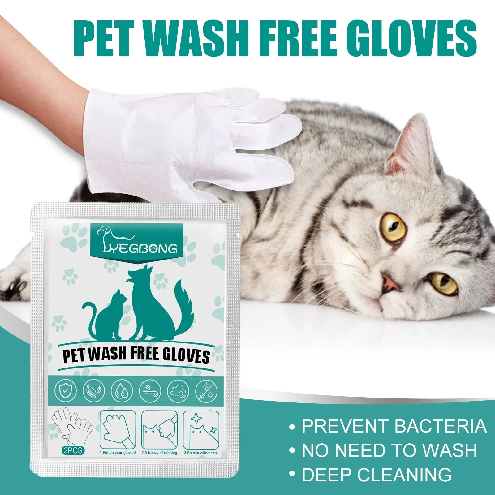 Pet Disposable Cleaning Gloves